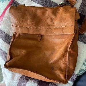 Italian soft leather crossbody bag